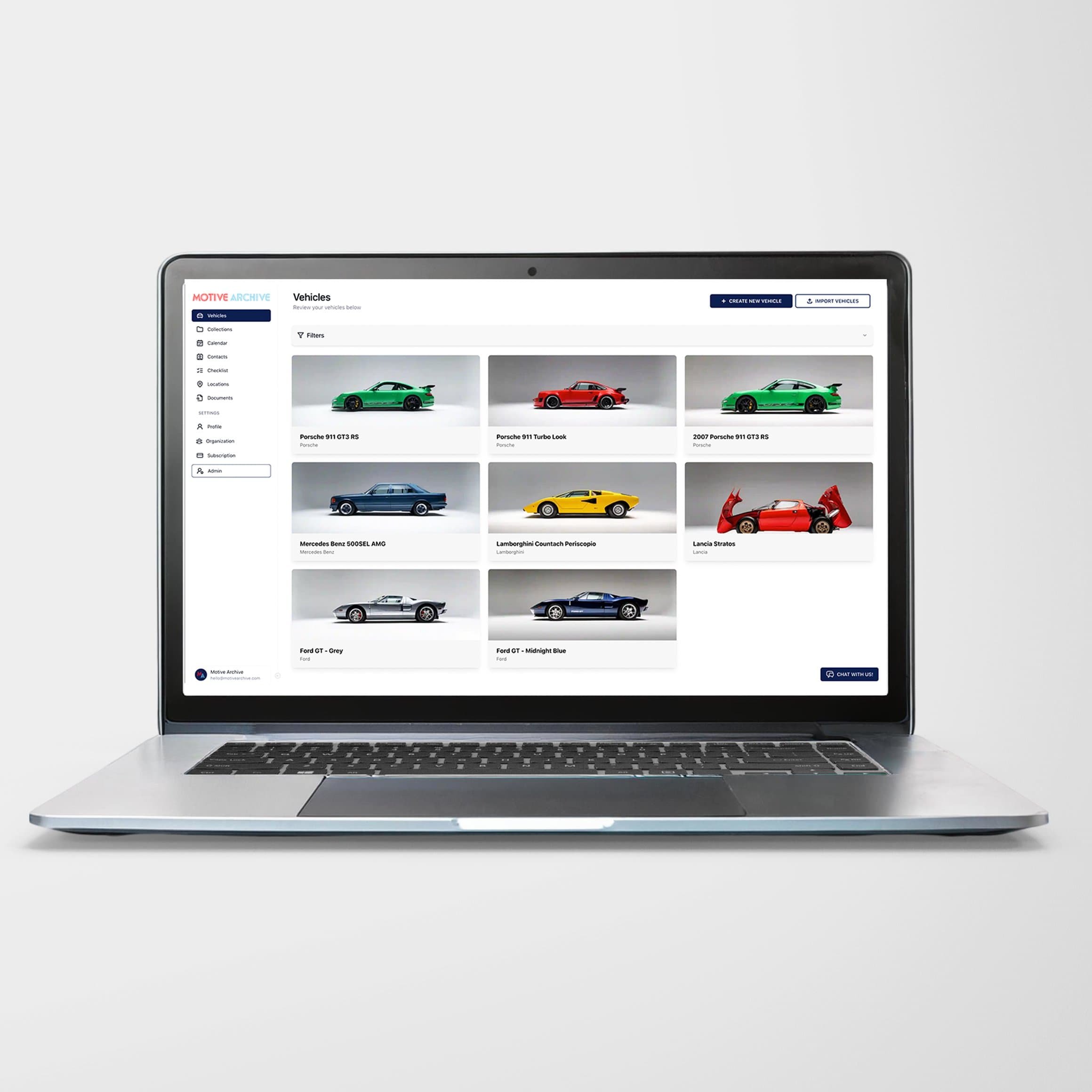 Collection management interface