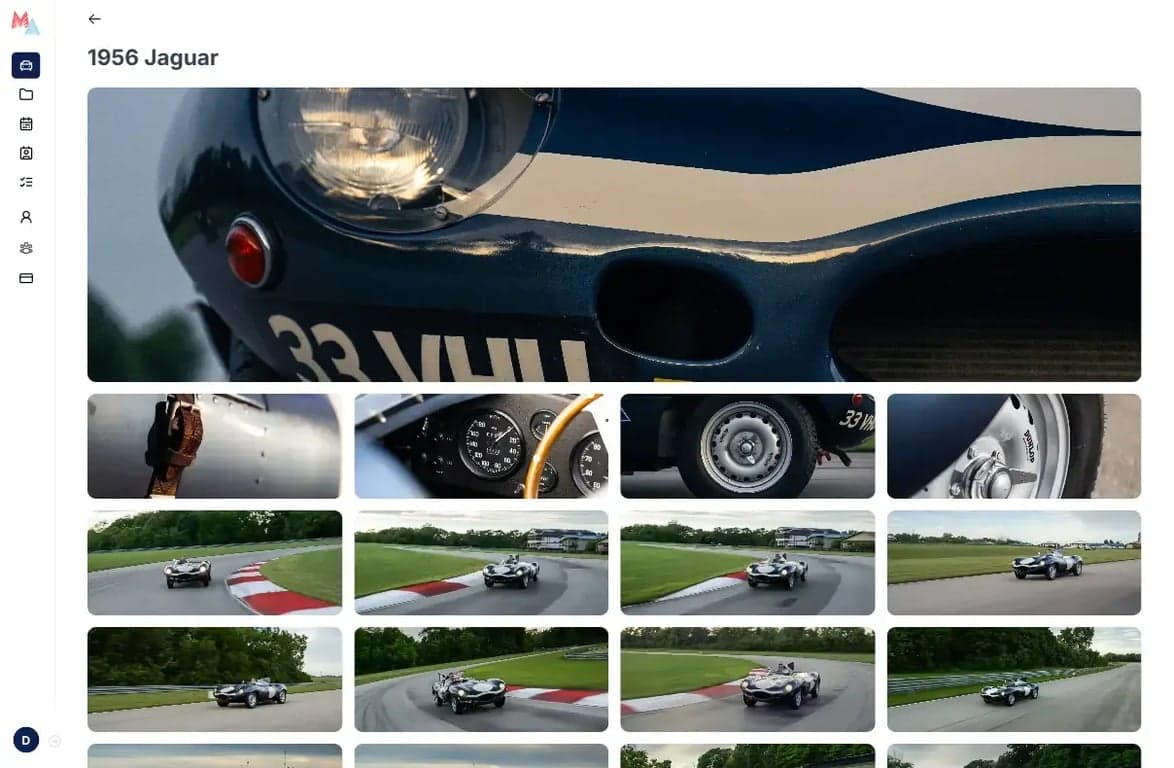 Car collection showcase