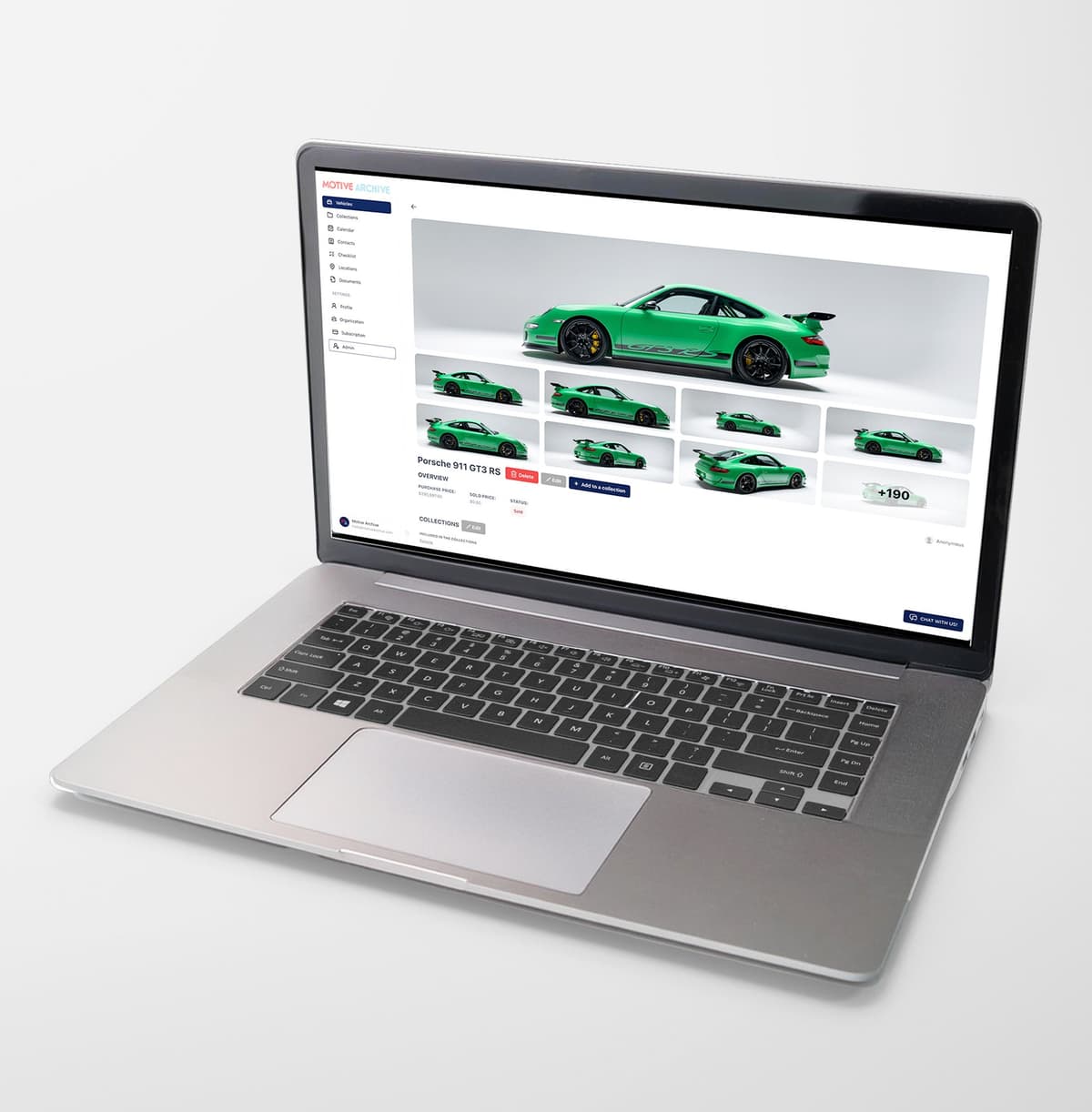 Car collection showcase